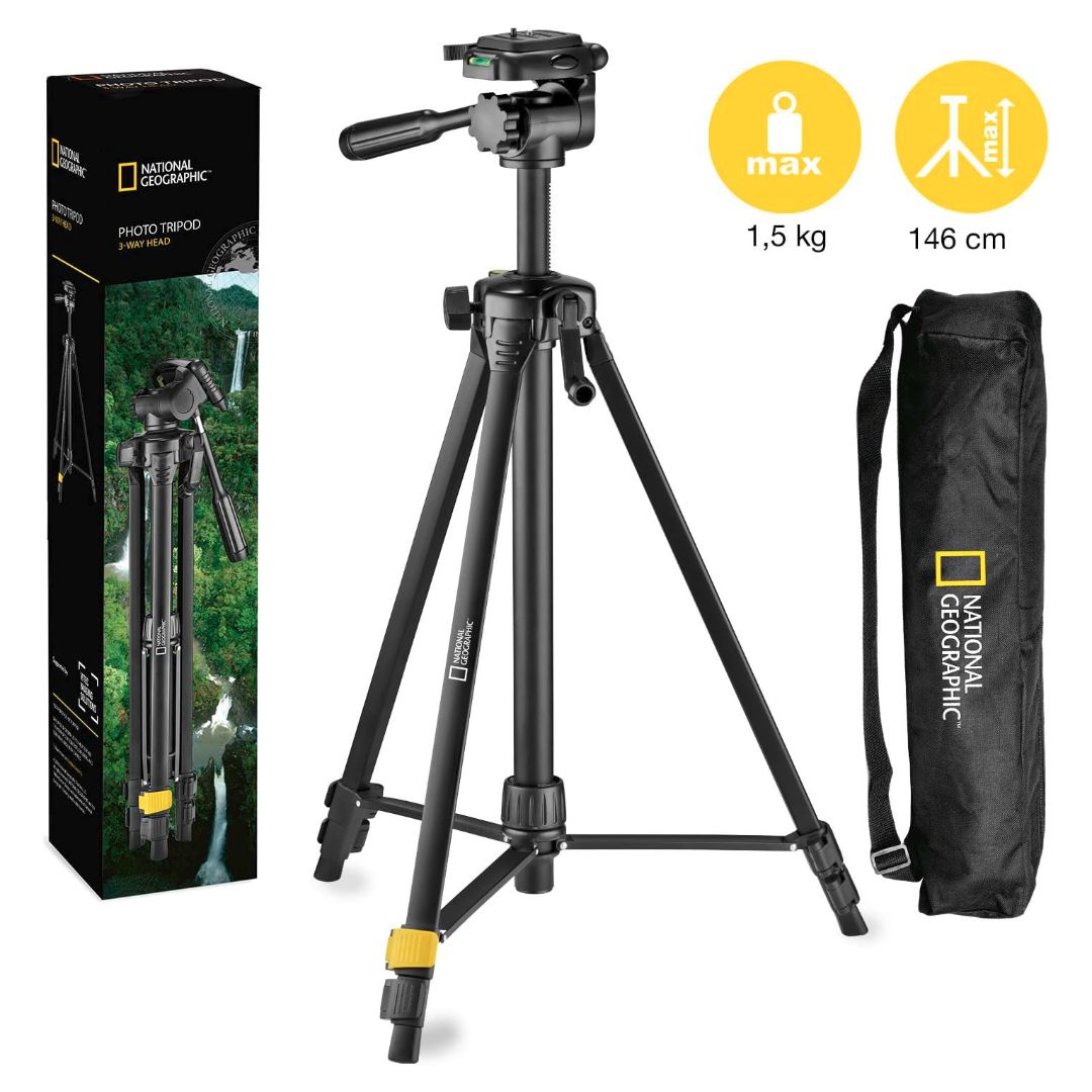 Kata National Geographic stativ 3-Way Head Tripod M NGPH000 - 5